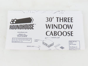 HO Scale Roundhouse 84362 D&RGW Rio Grande 3 Window Wood Caboose #01167