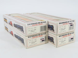LOT of 4 HO Scale Bachmann 72901 UP Union Pacific Old Time Coach Passenger Cars