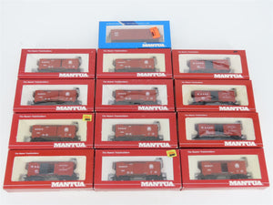 LOT of 13 HO Scale Mantua D&RGW, W&ARR, SP Box Cars