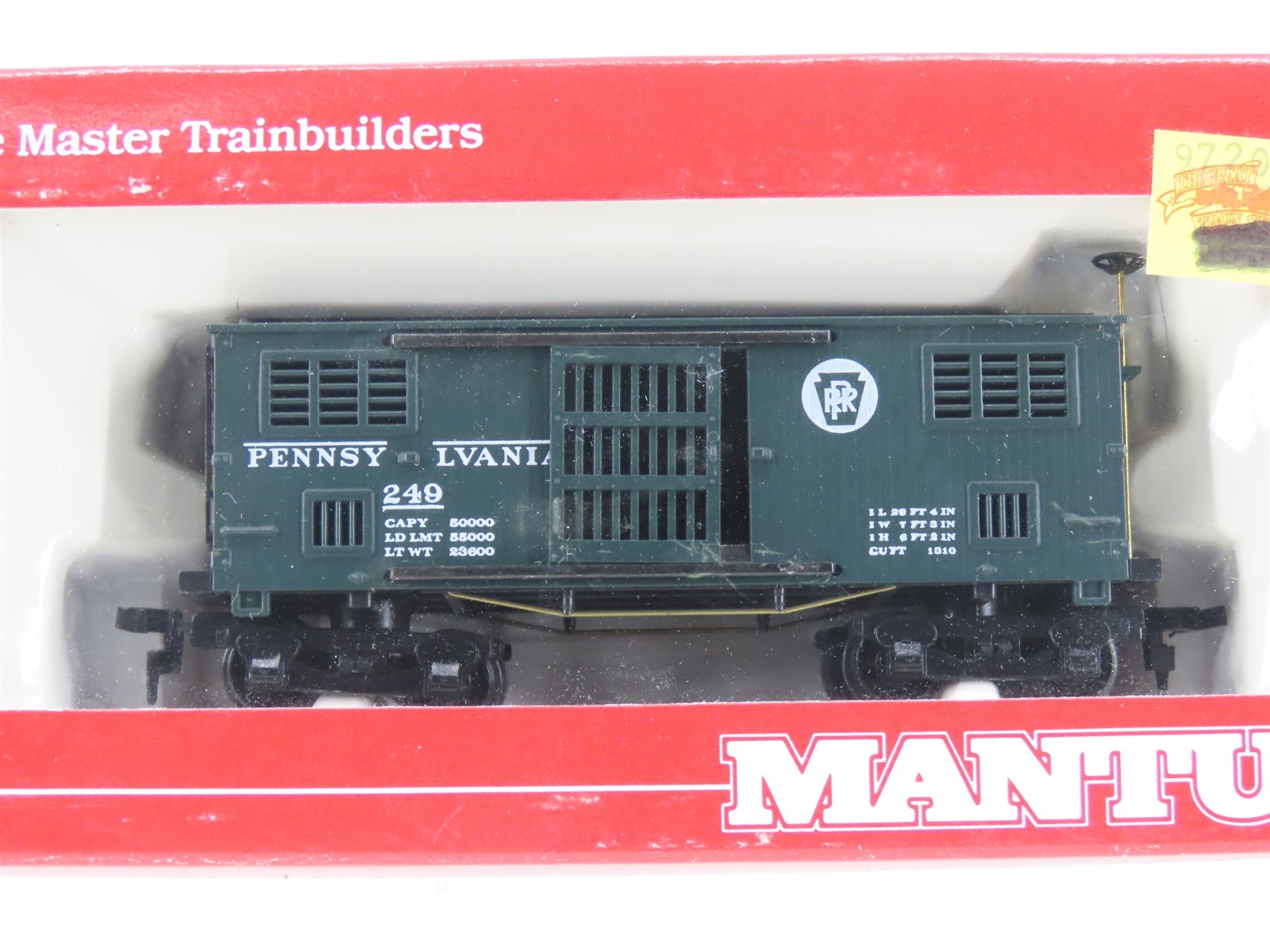 LOT of 7 HO Scale Mantua PRR, B&O, UP 1860 Horse Passenger Cars