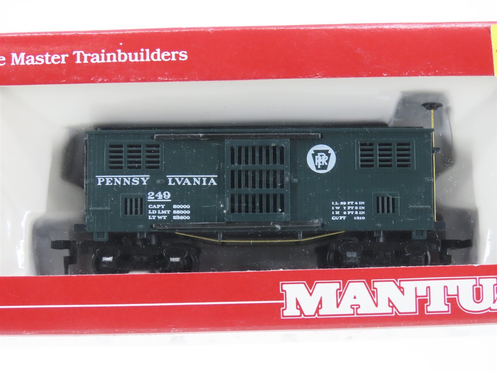 LOT of 7 HO Scale Mantua PRR, B&O, UP 1860 Horse Passenger Cars