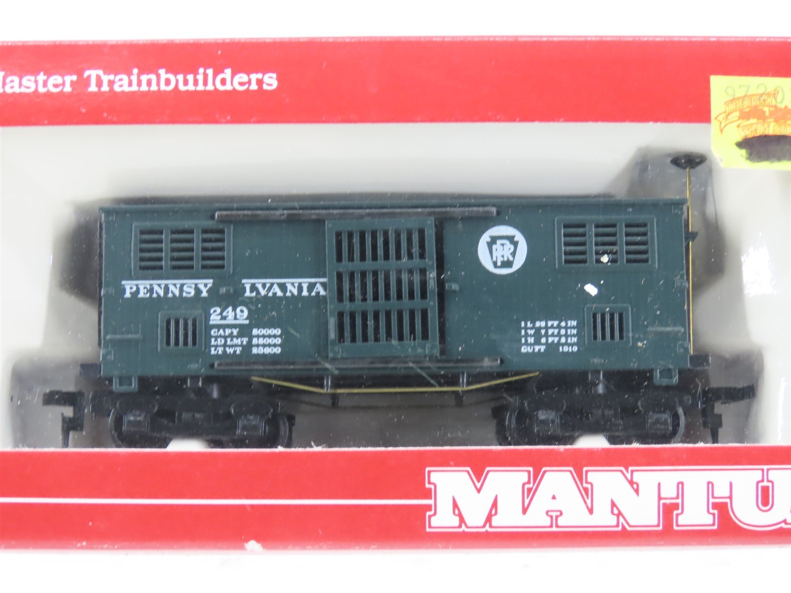 LOT of 7 HO Scale Mantua PRR, B&O, UP 1860 Horse Passenger Cars