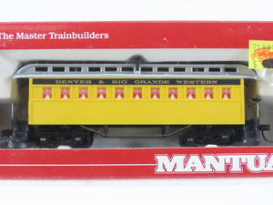 LOT of 12 HO Scale Mantua D&RGW Denver & Rio Grande Western Passenger Cars