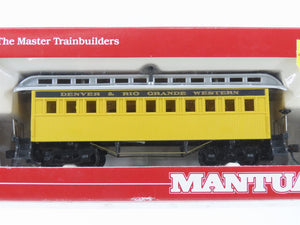 LOT of 12 HO Scale Mantua D&RGW Denver & Rio Grande Western Passenger Cars