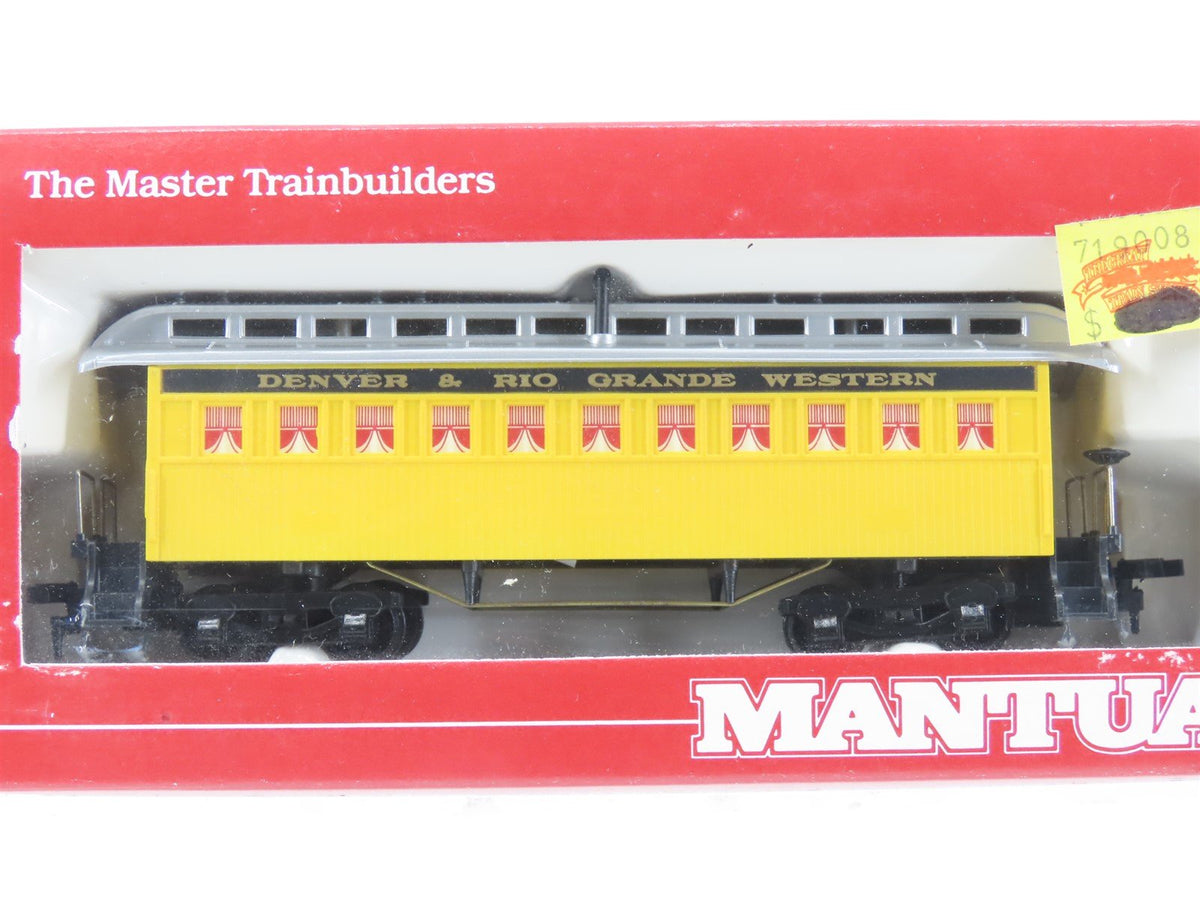 LOT of 12 HO Scale Mantua D&amp;RGW Denver &amp; Rio Grande Western Passenger Cars