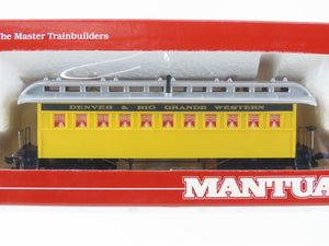 LOT of 12 HO Scale Mantua D&RGW Denver & Rio Grande Western Passenger Cars
