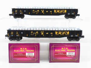 O Gauge 3-Rail MTH 20-95360 GNTX TTX Railgon Gondola w/ Coiled Wire Load 2-Pack
