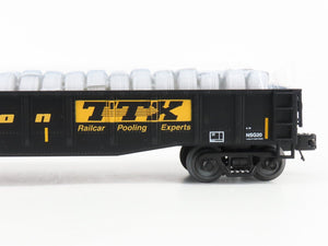O Gauge 3-Rail MTH 20-95360 GNTX TTX Railgon Gondola w/ Coiled Wire Load 2-Pack