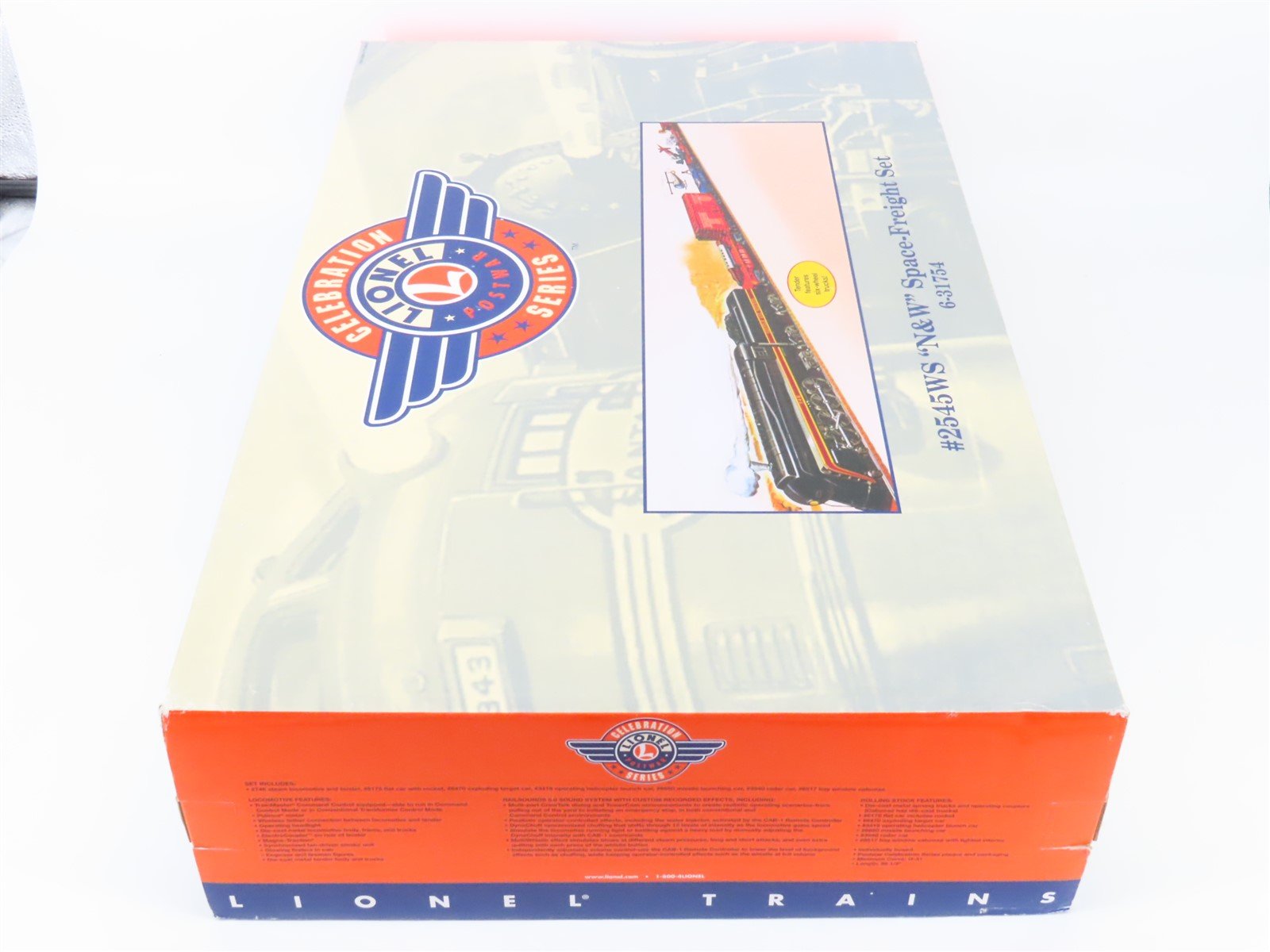 O 3-Rail Lionel 6-31754 Celebration #2545WS N&W 4-8-4 Steam Space-Freight Set