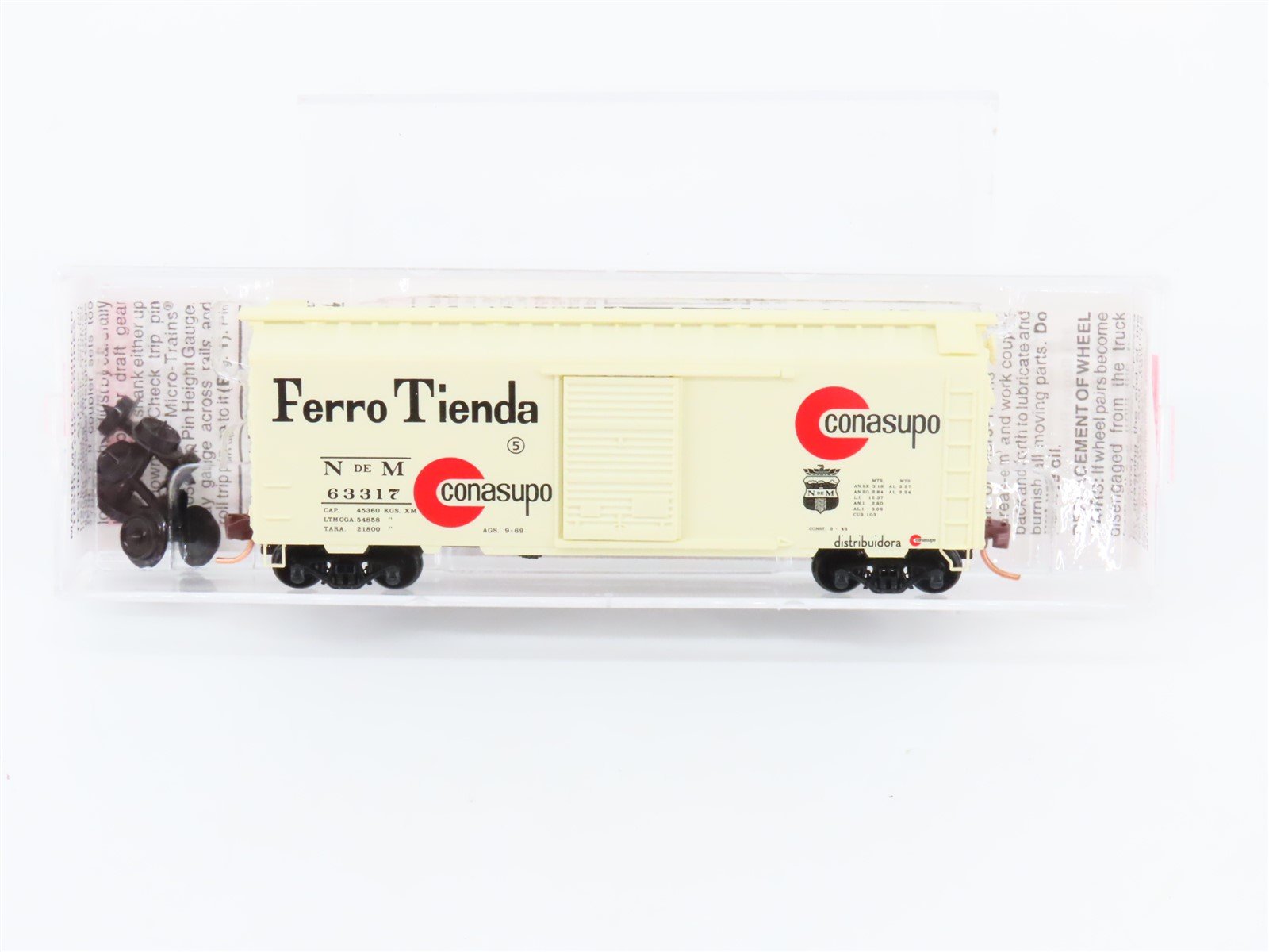 N Scale Micro-Trains MTL 02000730 NdeM Ferro Tienda Conasupo 40' Boxcar #63317
