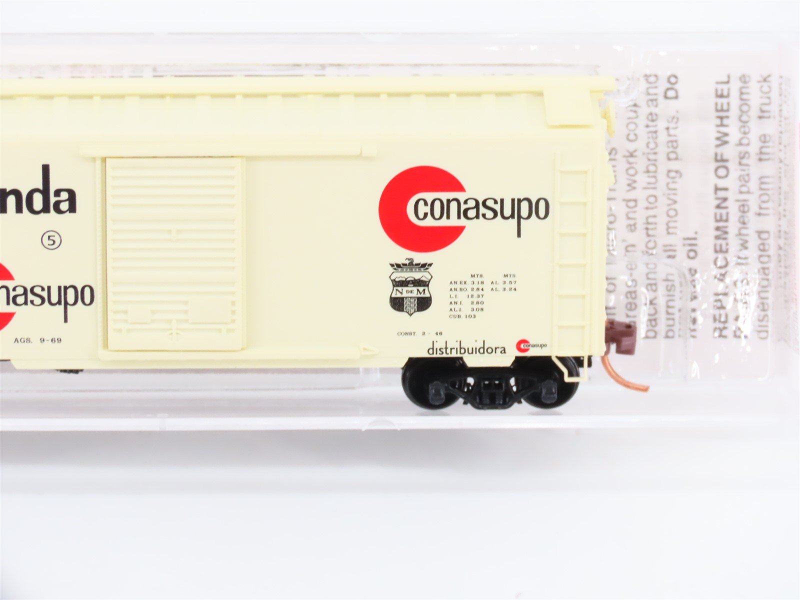 N Scale Micro-Trains MTL 02000730 NdeM Ferro Tienda Conasupo 40' Boxcar #63317