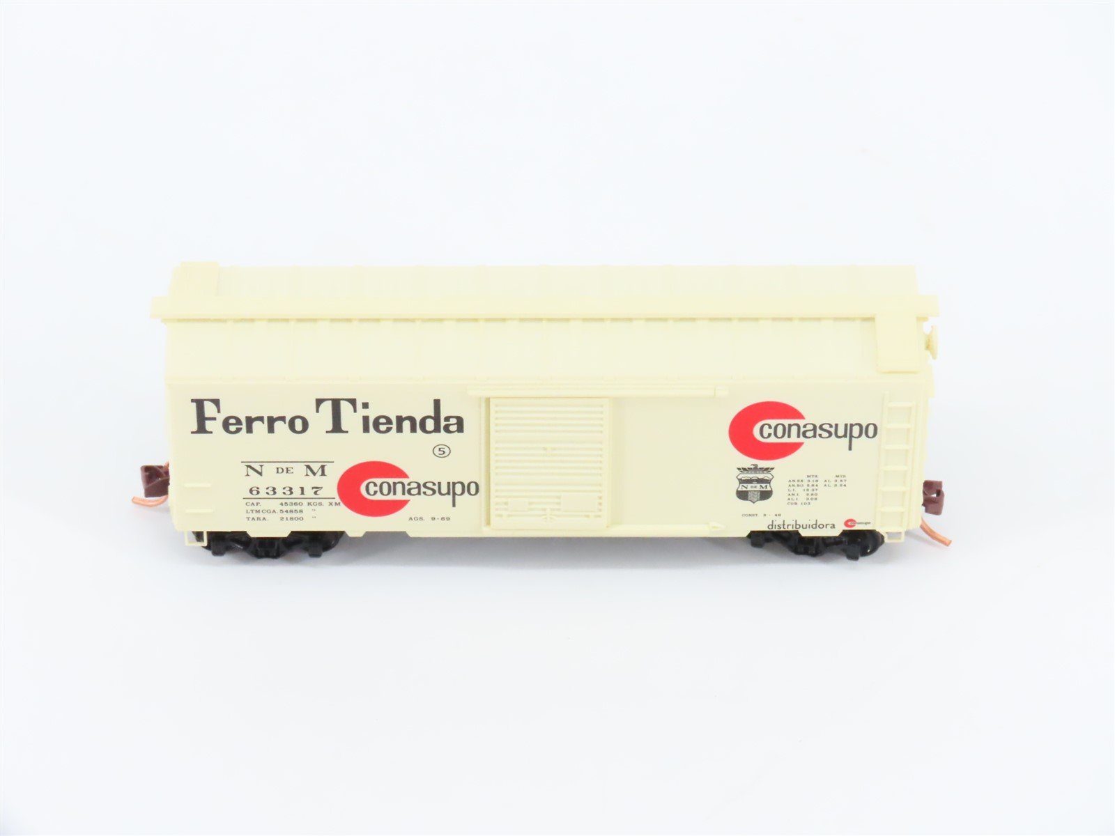 N Scale Micro-Trains MTL 02000730 NdeM Ferro Tienda Conasupo 40' Boxcar #63317