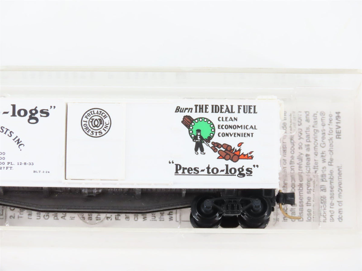 N Scale Micro-Trains MTL 42060 Potlatch Lumber Co 40&#39; Wood Boxcar #424