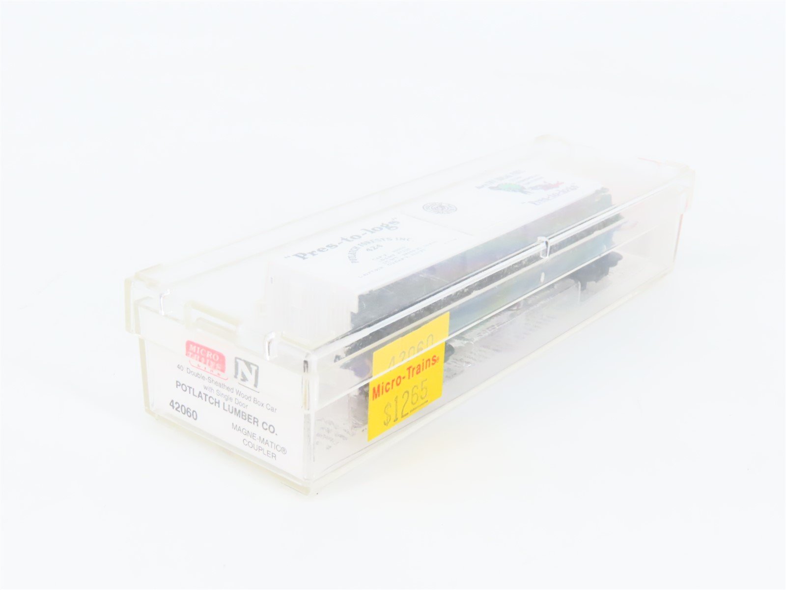 N Scale Micro-Trains MTL 42060 Potlatch Lumber Co 40' Wood Boxcar #424