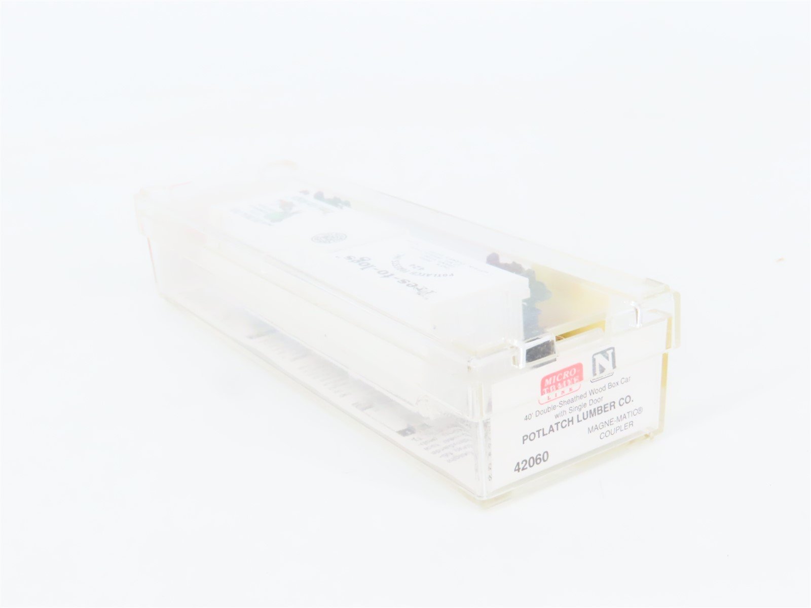 N Scale Micro-Trains MTL 42060 Potlatch Lumber Co 40' Wood Boxcar #424