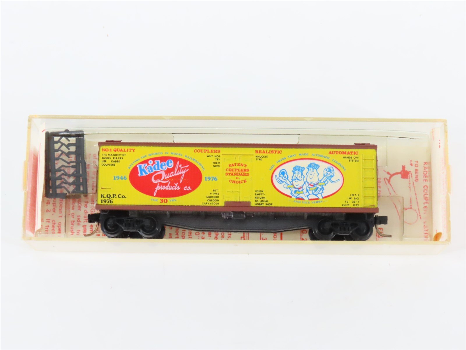 N Scale Kadee Micro-Trains MTL 47990 KQPCo 1946-1976 Wood 40' Reefer #1976