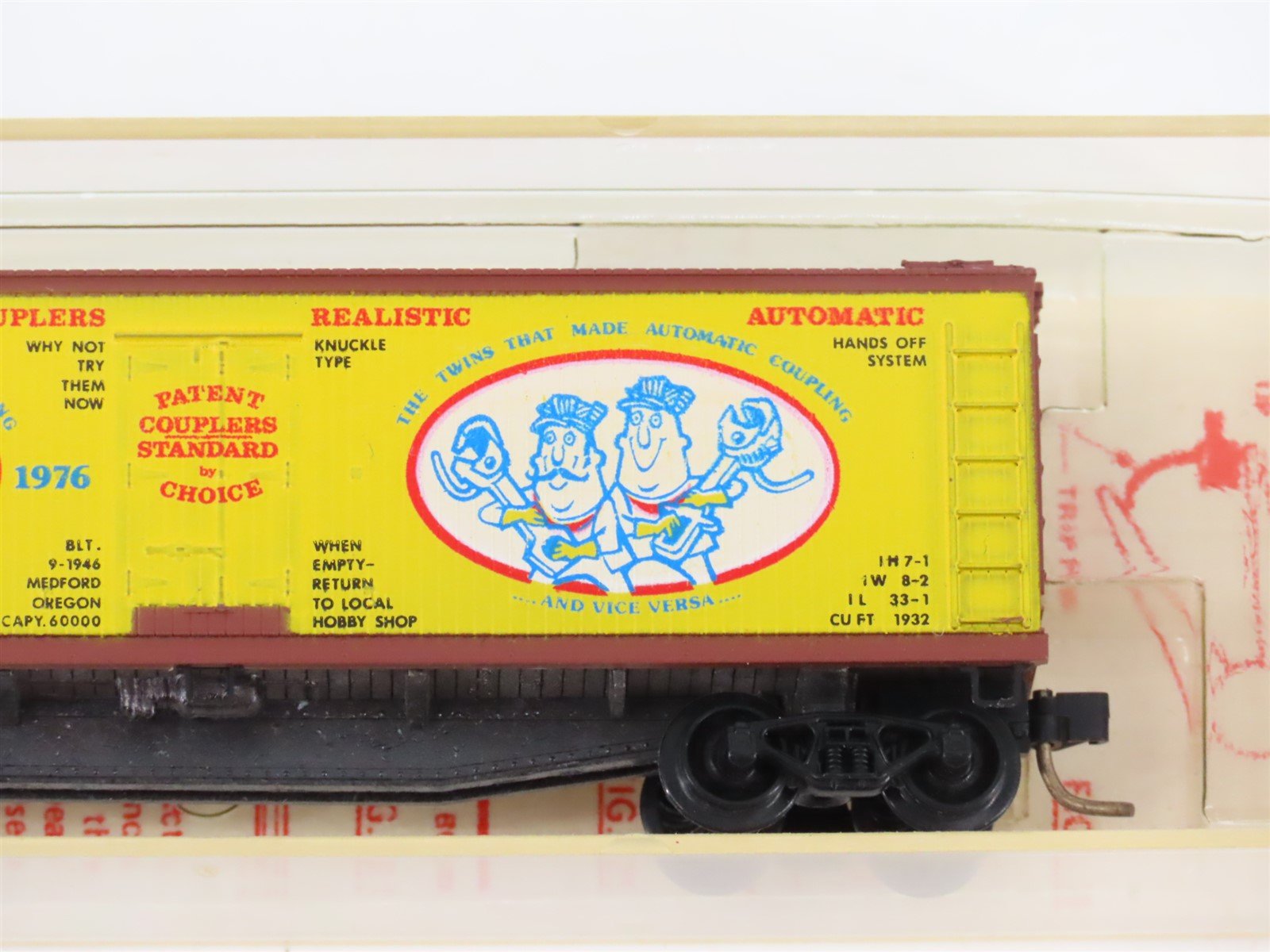 N Scale Kadee Micro-Trains MTL 47990 KQPCo 1946-1976 Wood 40' Reefer #1976