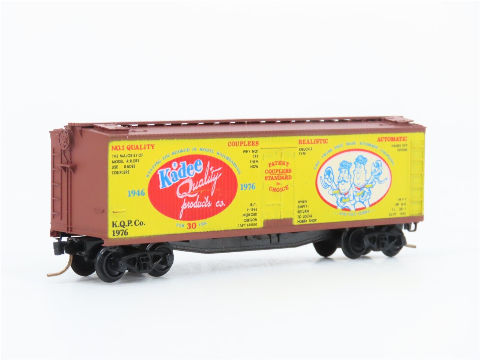 N Scale Kadee Micro-Trains MTL 47990 KQPCo 1946-1976 Wood 40' Reefer #1976