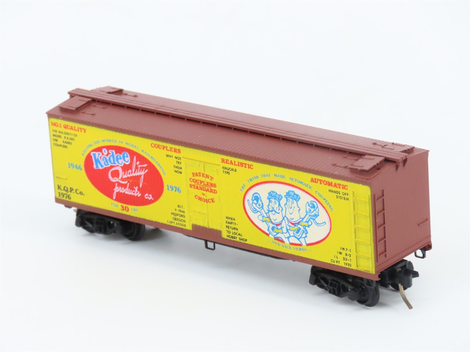 N Scale Kadee Micro-Trains MTL 47990 KQPCo 1946-1976 Wood 40' Reefer #1976
