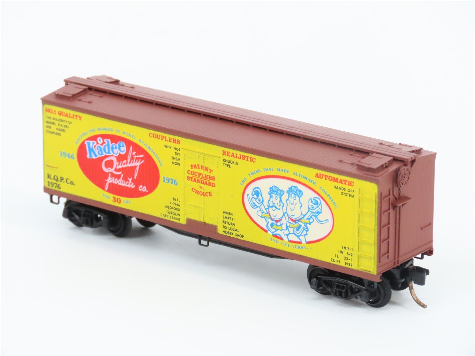 N Scale Kadee Micro-Trains MTL 47990 KQPCo 1946-1976 Wood 40' Reefer #1976