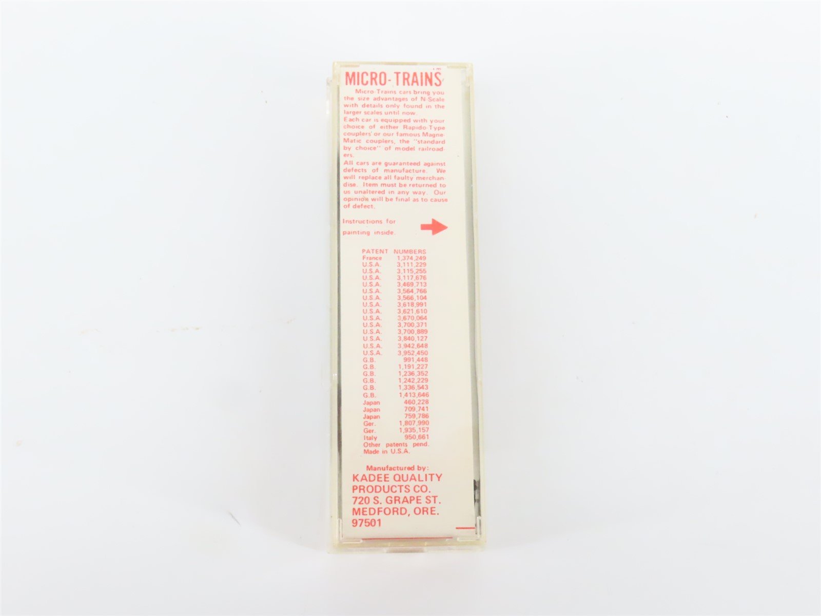 N Scale Kadee Micro-Trains MTL 47990 KQPCo 1946-1976 Wood 40' Reefer #1976