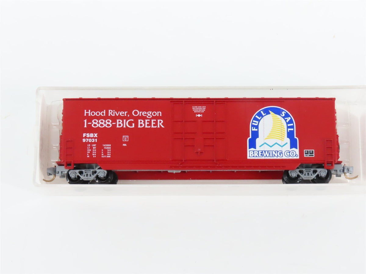 N Scale Aztec MB2047-15 FSBX Full Sail Brewing Co. Single Door Box Car #97031