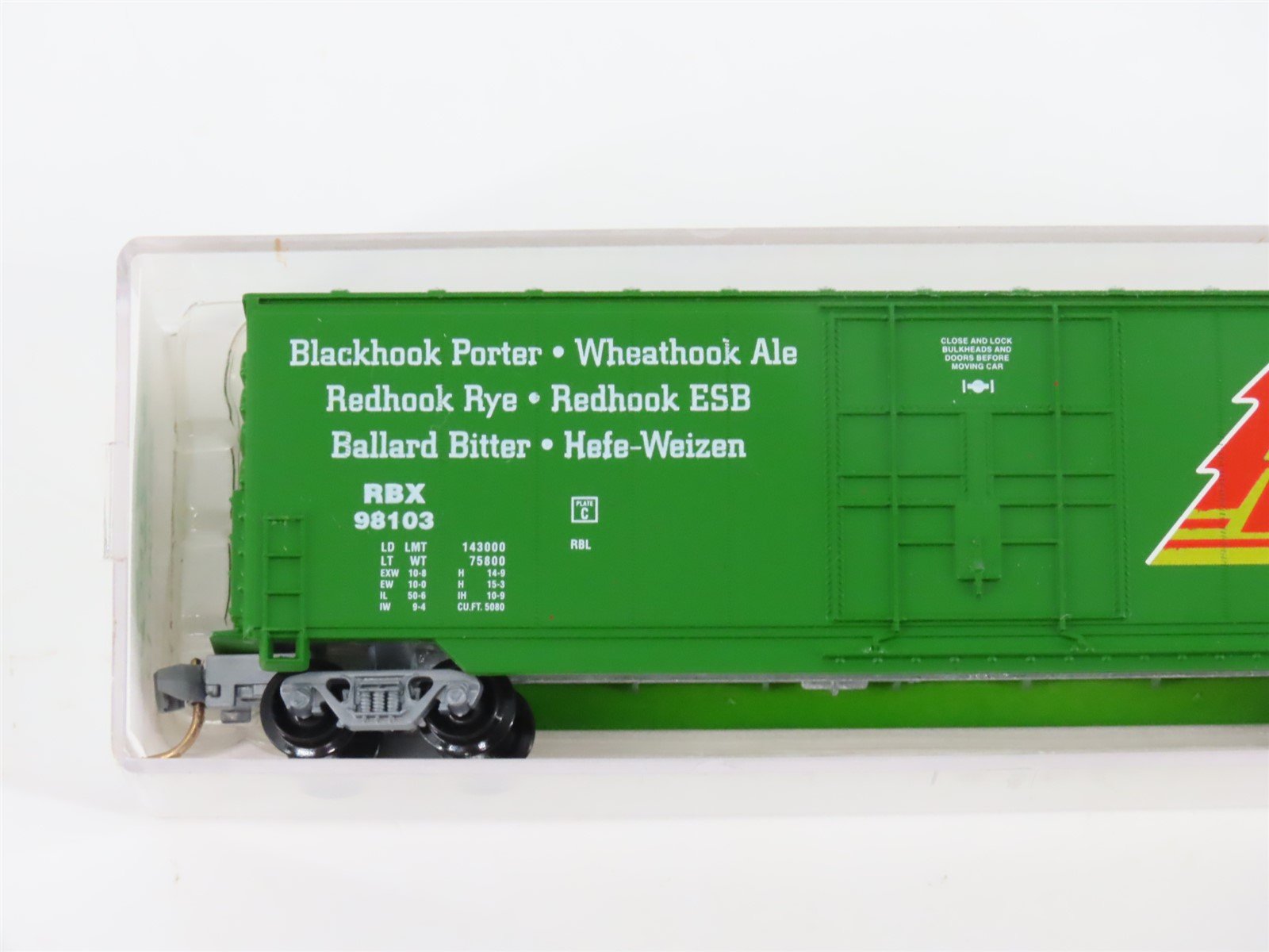 N Scale Aztec MB2047-12 RBX Red Hook Single Door Box Car #98103