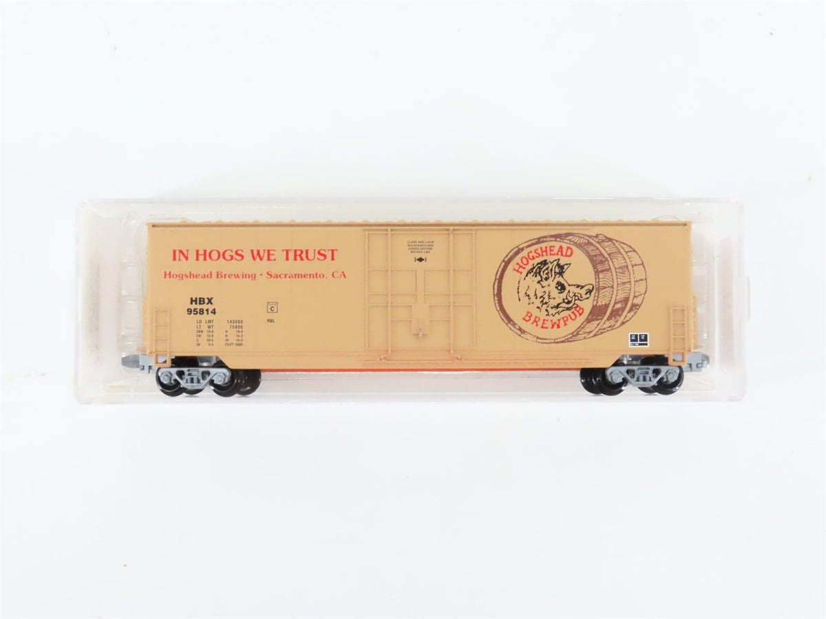N Scale Aztec MB2047-17 HBX Hogshead Brewing Single Door Box Car #95814
