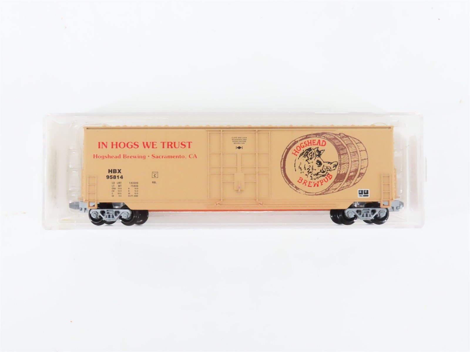 N Scale Aztec MB2047-17 HBX Hogshead Brewing Single Door Box Car #95814