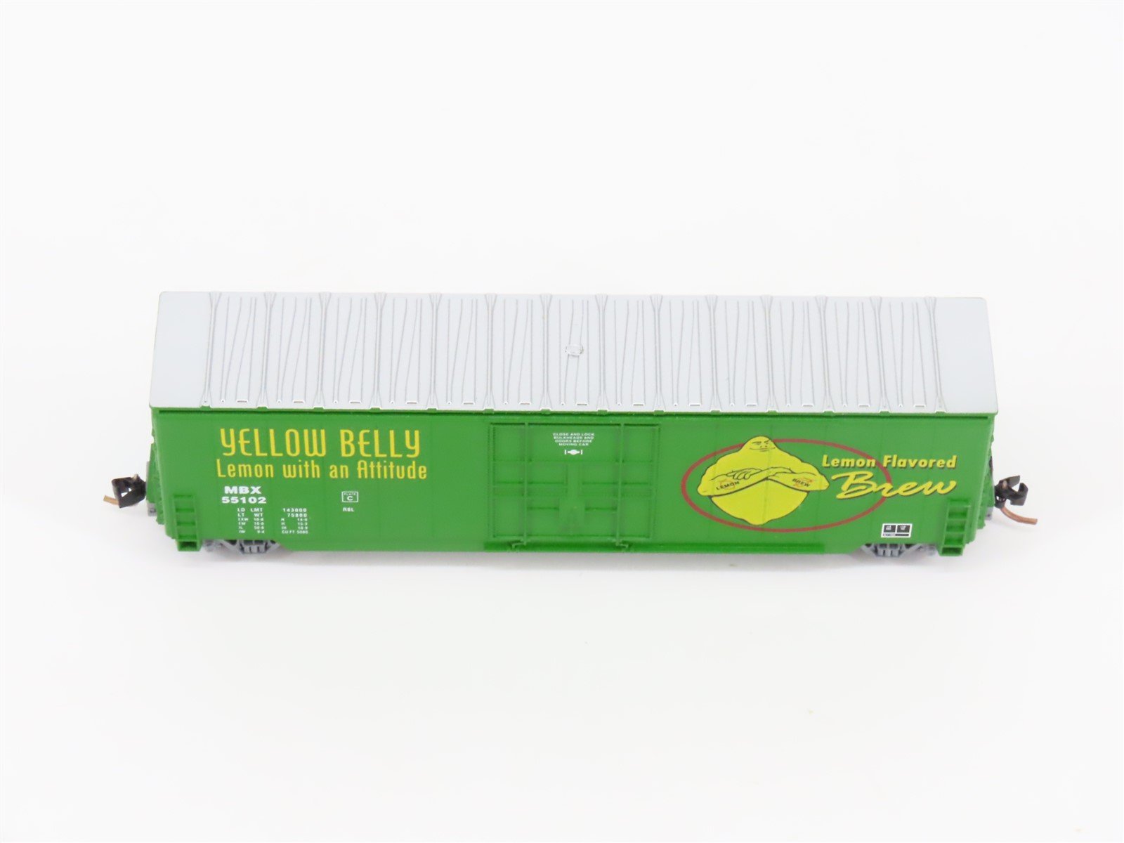 N Scale Aztec MB2047-20 MBX Yellow Belly Single Door Box Car #55102