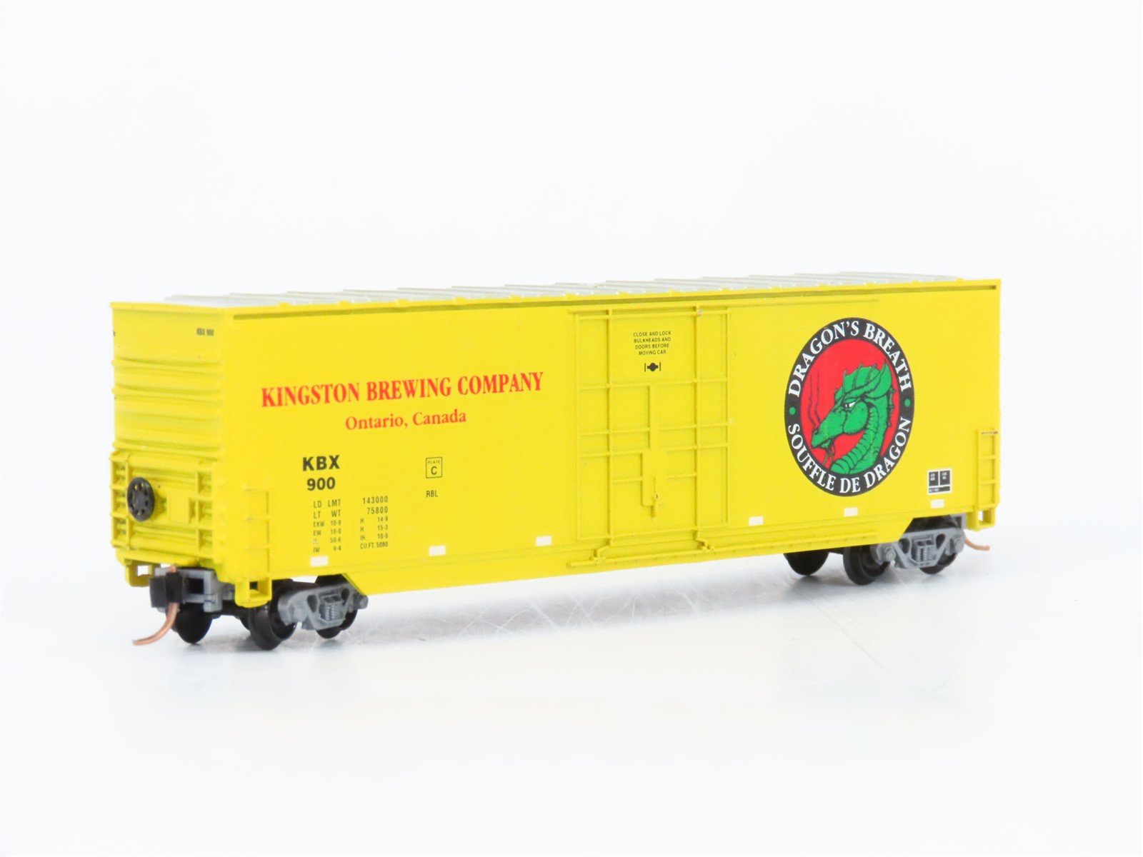 N Scale Aztec MB2047-25 KBX Kingston Brewing Company Single Door Box Car #900