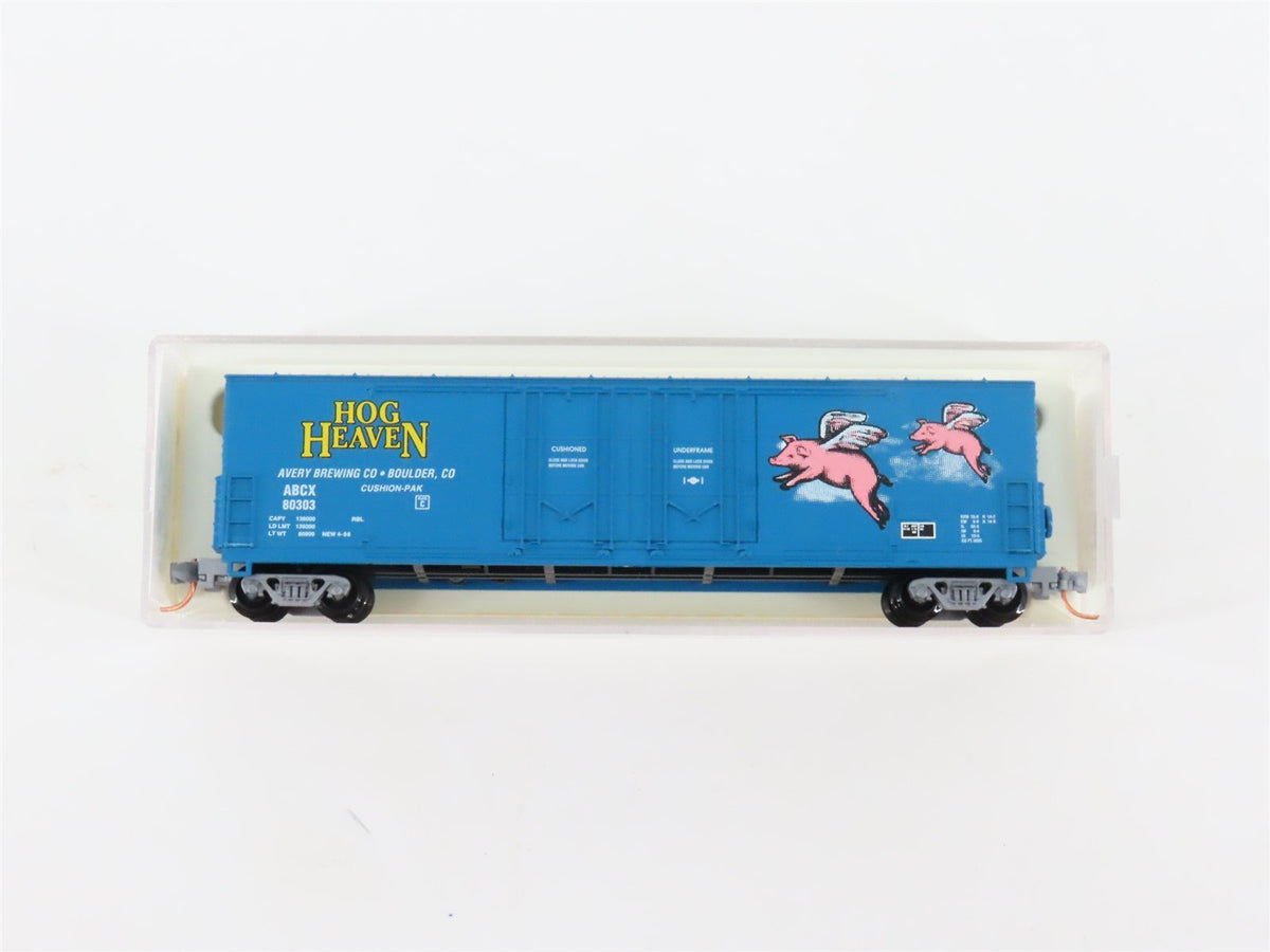 N Scale Aztec MB2047-40 ABCX Hog Heaven Double Plug Door Box Car #80303