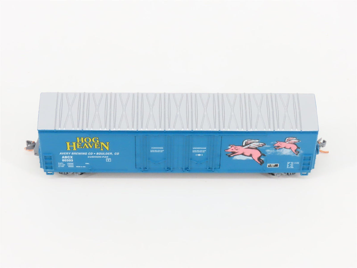 N Scale Aztec MB2047-40 ABCX Hog Heaven Double Plug Door Box Car #80303