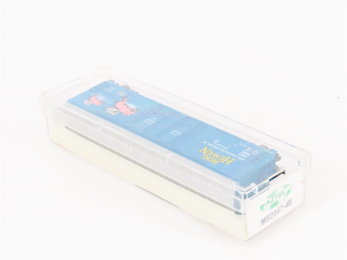 N Scale Aztec MB2047-40 ABCX Hog Heaven Double Plug Door Box Car #80303