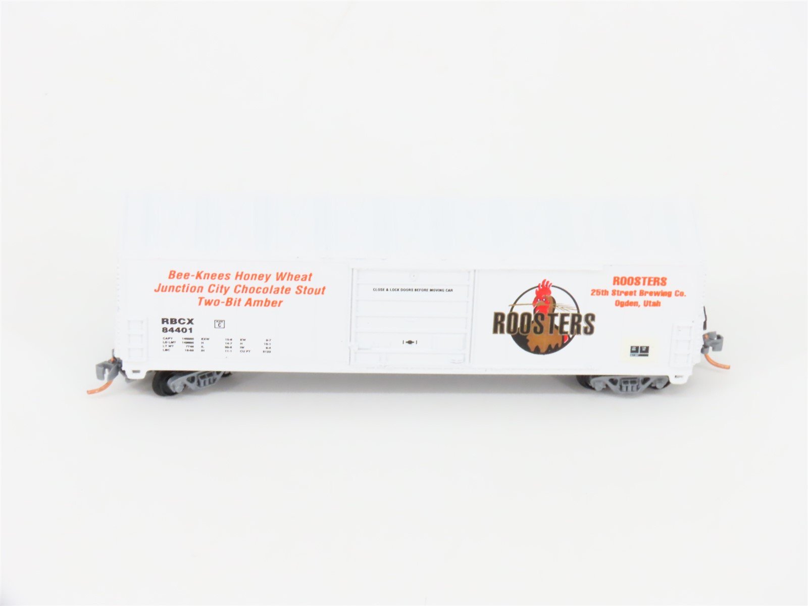 N Scale Aztec MB2047-42 RBCX Roosters Single Door Box Car #84401