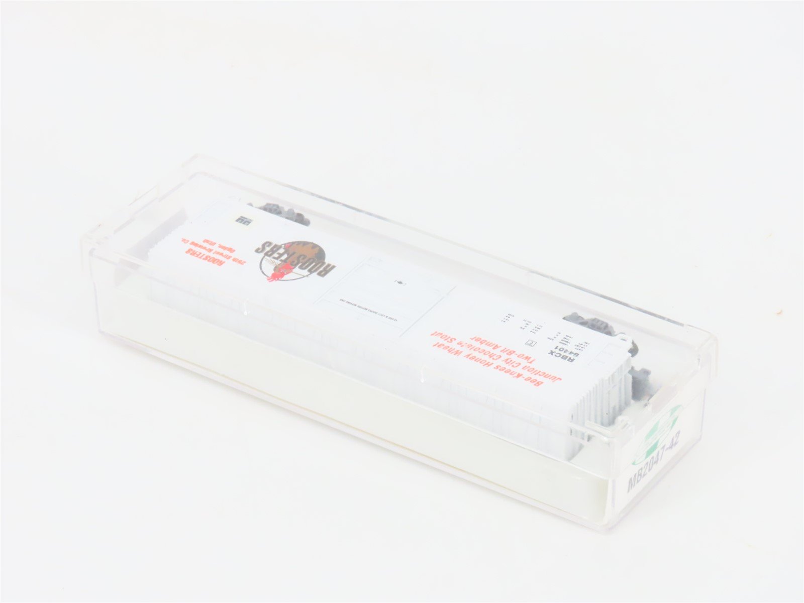 N Scale Aztec MB2047-42 RBCX Roosters Single Door Box Car #84401
