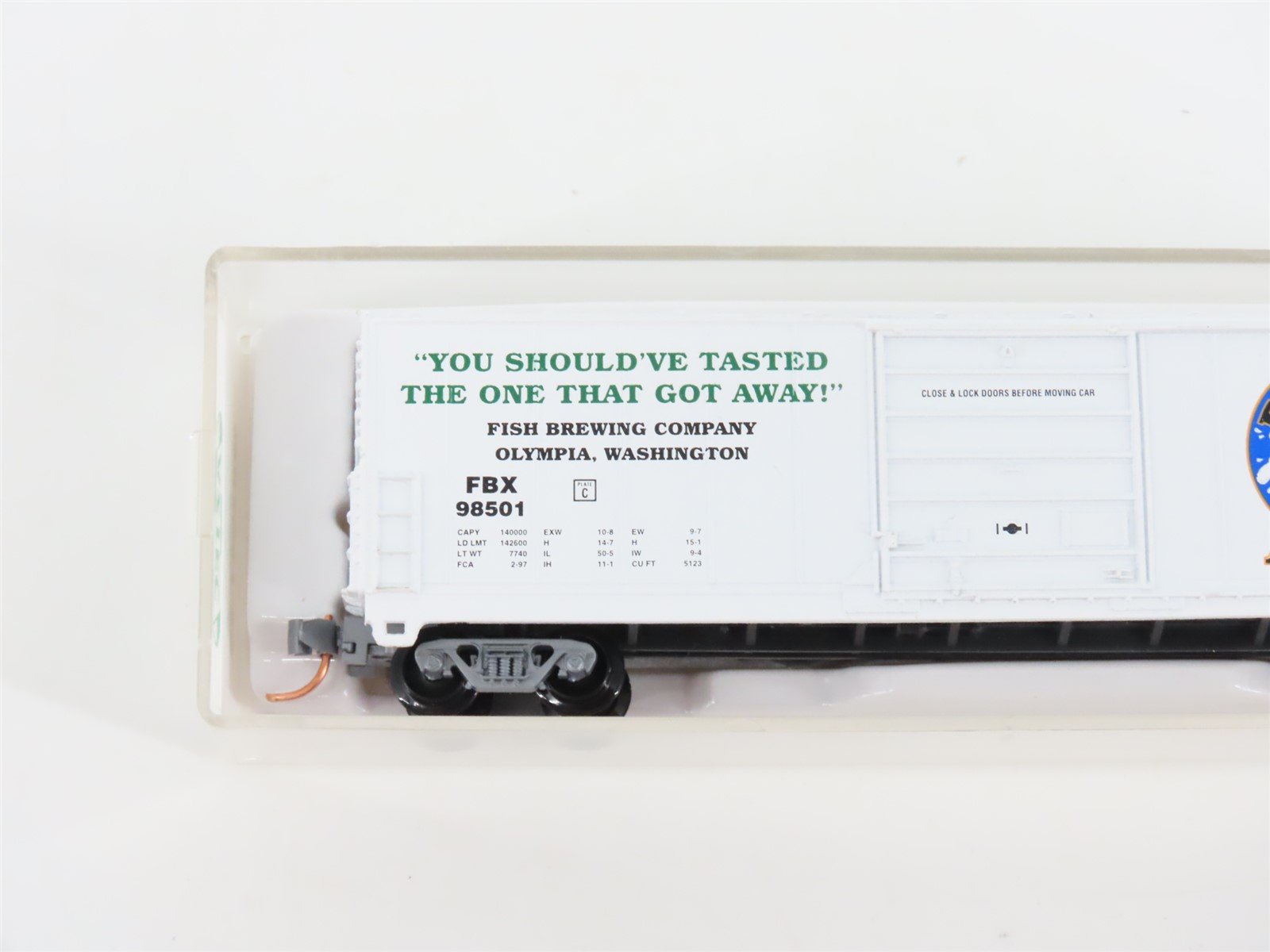 N Scale Aztec MB2047-28 FBX Fish Tale Ales Single Door Box Car #98501