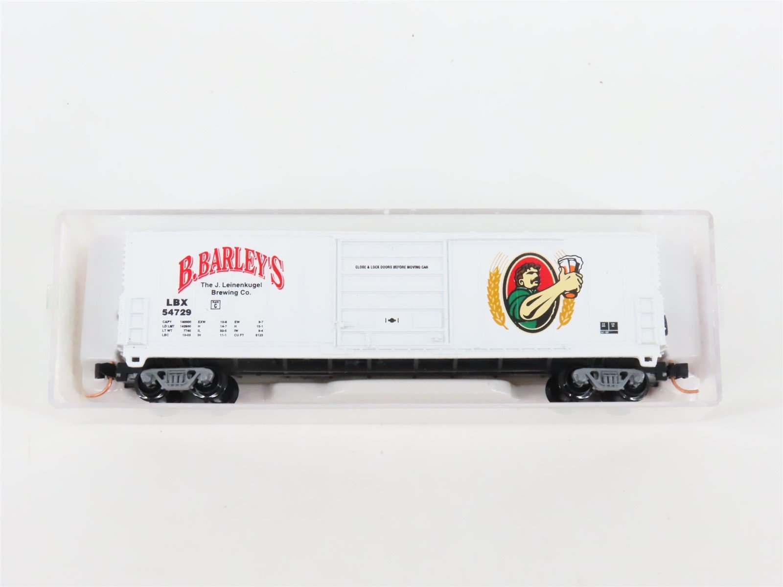 N Scale Aztec MB2047-34 LBX B. Barley's Single Door Box Car #54729