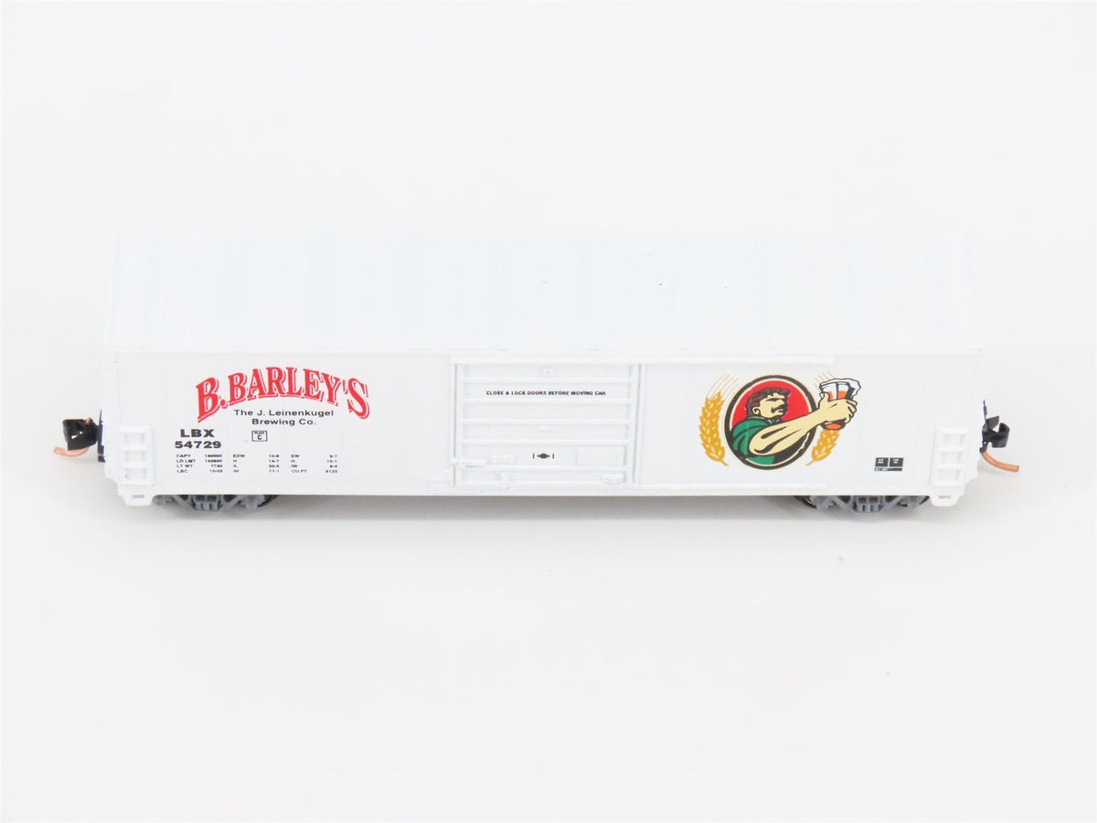 N Scale Aztec MB2047-34 LBX B. Barley&#39;s Single Door Box Car #54729