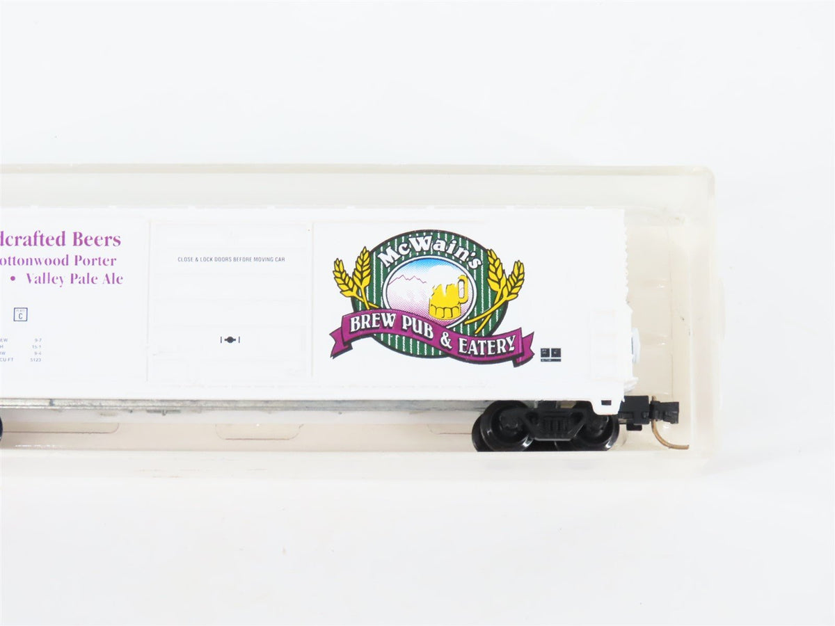 N Scale Aztec MB2047-6 MWX McWain&#39;s Handcrafted Beers Single Door Box Car #89701