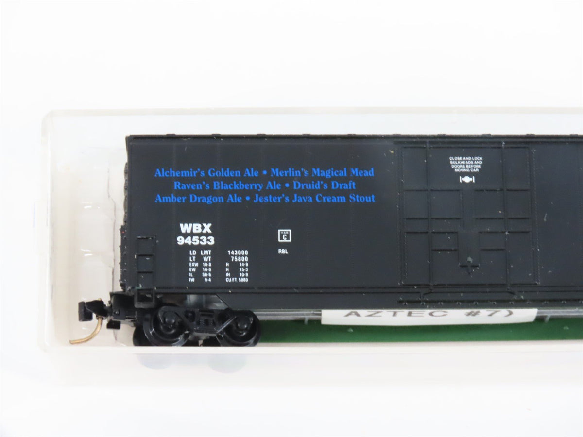 N Scale Aztec MB2047-7 WBX Wizard Brewing Co Single Door Box Car #94533