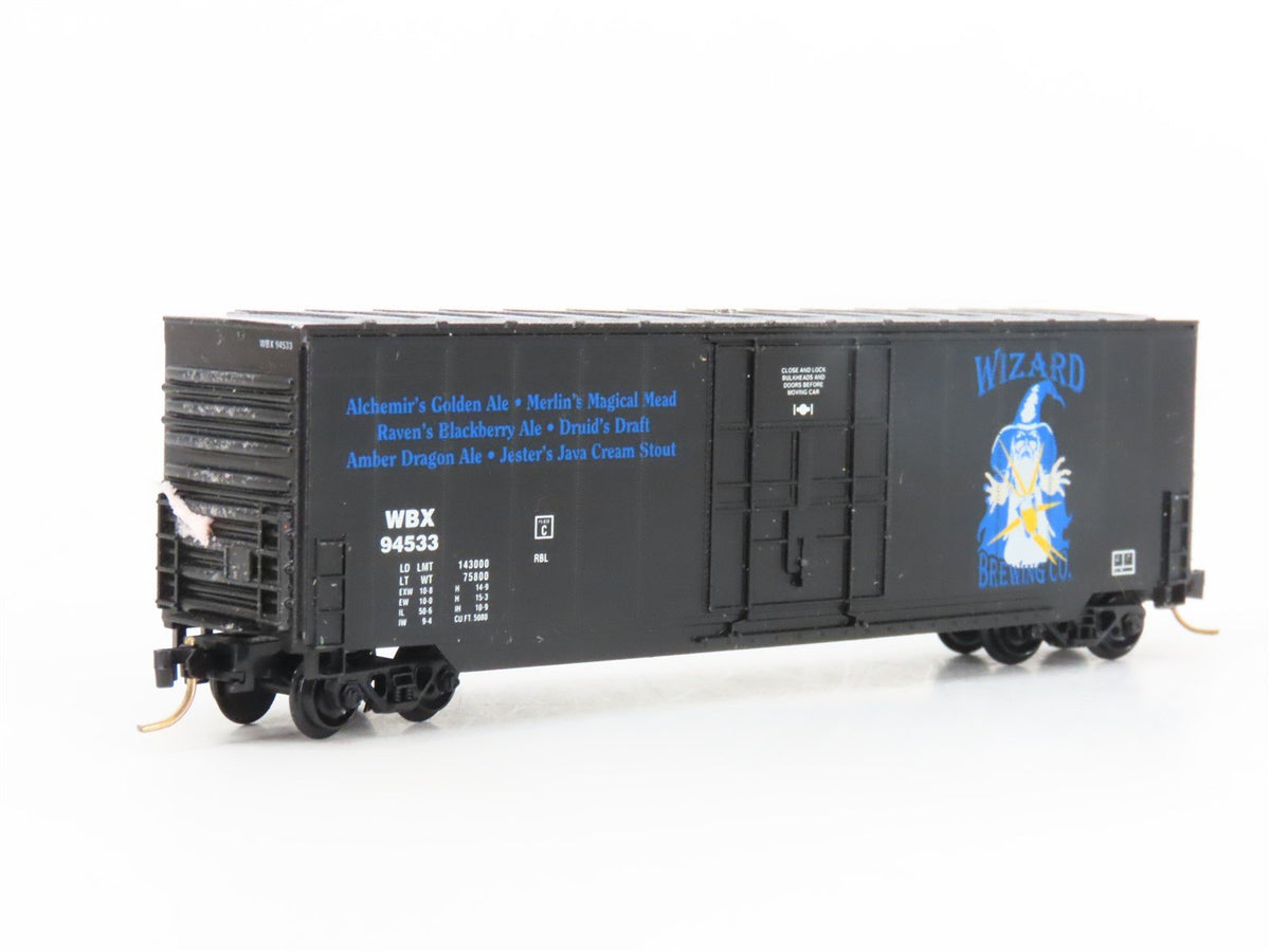 N Scale Aztec MB2047-7 WBX Wizard Brewing Co Single Door Box Car #94533