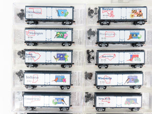 N Scale Micro-Trains MTL United States FT A/B Diesel Loco Set w/60 State Cars