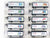 N Scale Micro-Trains MTL United States FT A/B Diesel Loco Set w/60 State Cars