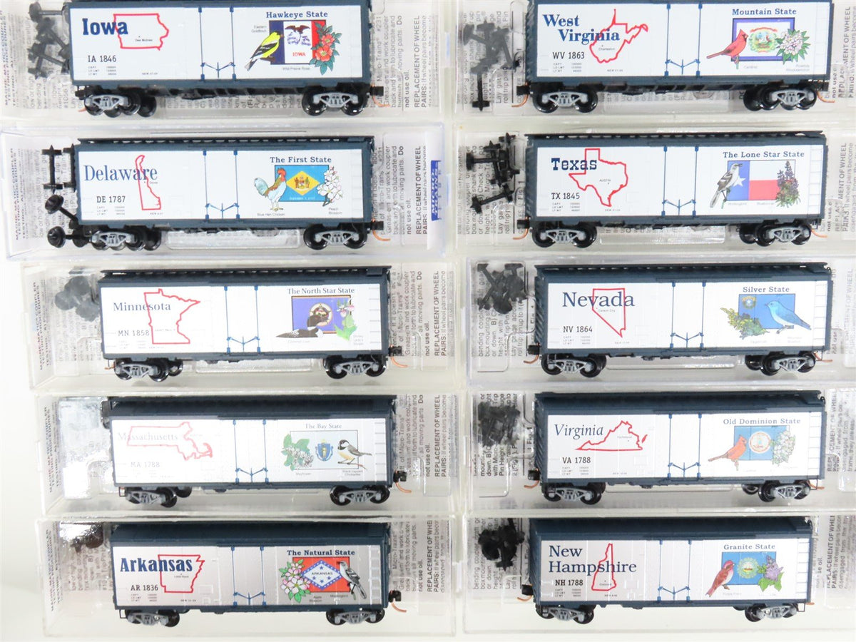 N Scale Micro-Trains MTL United States FT A/B Diesel Loco Set w/60 State Cars