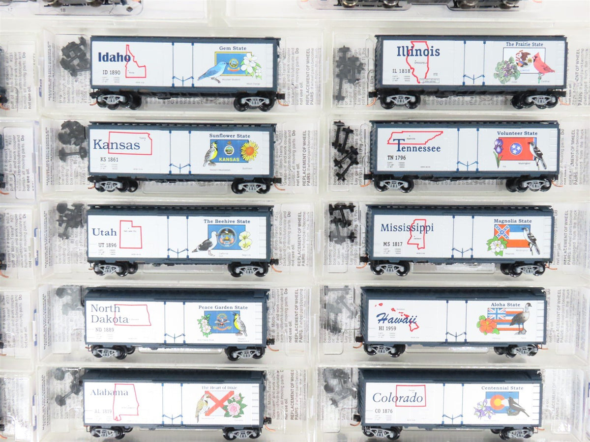 N Scale Micro-Trains MTL United States FT A/B Diesel Loco Set w/60 State Cars