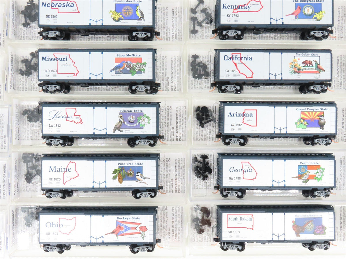 N Scale Micro-Trains MTL United States FT A/B Diesel Loco Set w/60 State Cars