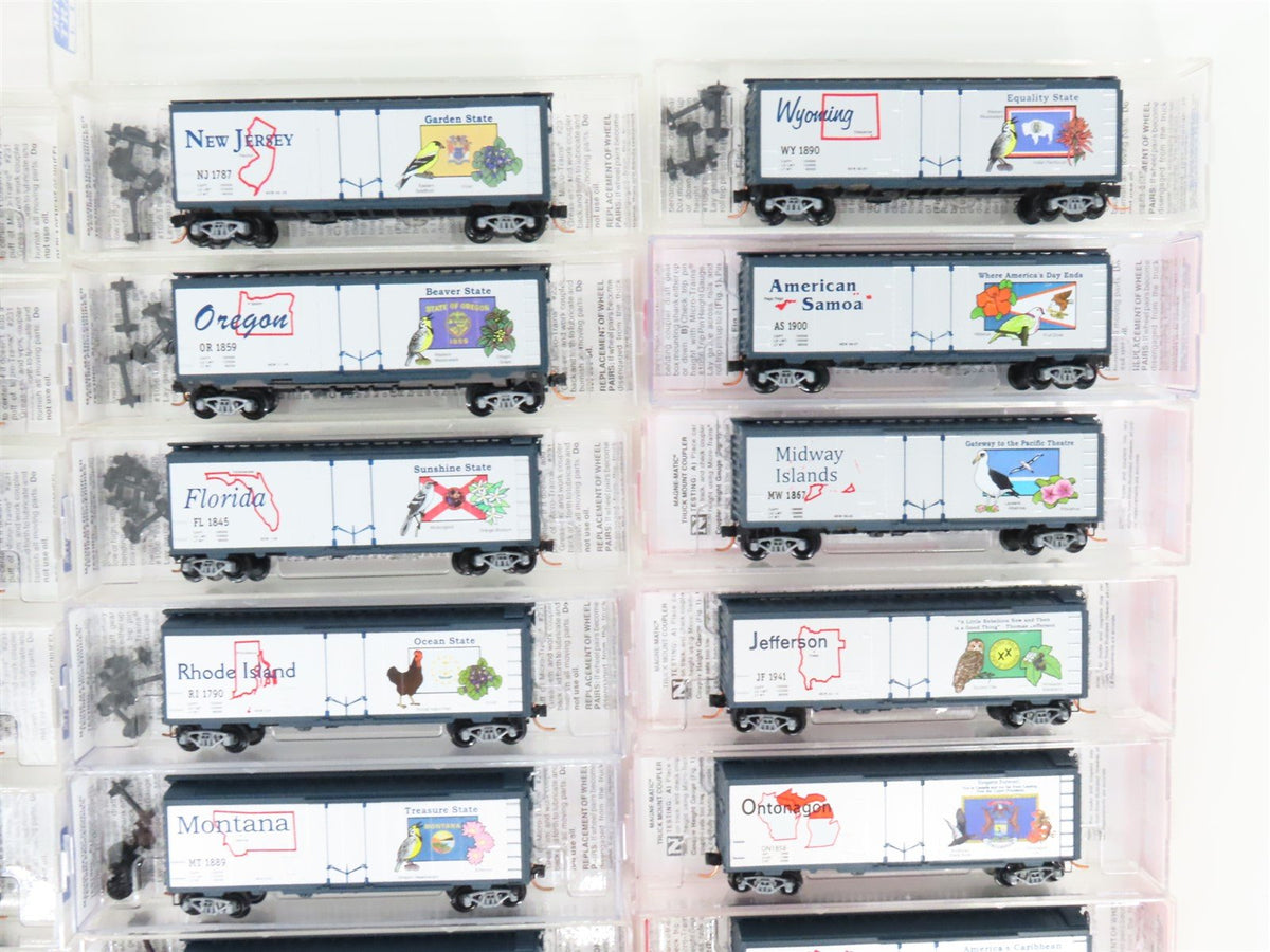 N Scale Micro-Trains MTL United States FT A/B Diesel Loco Set w/60 State Cars