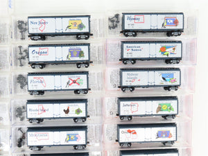 N Scale Micro-Trains MTL United States FT A/B Diesel Loco Set w/60 State Cars