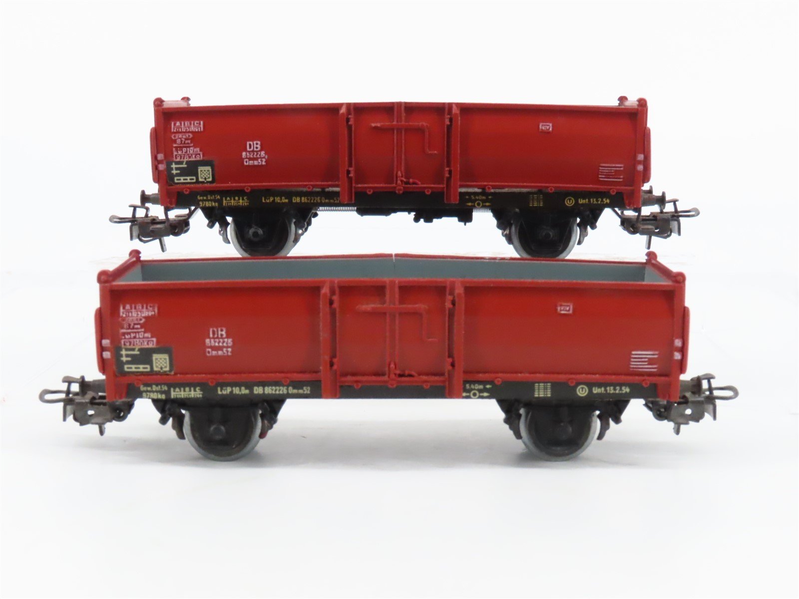 Lot of 2 HO Scale Marklin DB Deutsche Bahn Open Gondola Cars